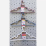 چوب لباس پلاستیکی صدف ۶ عددی