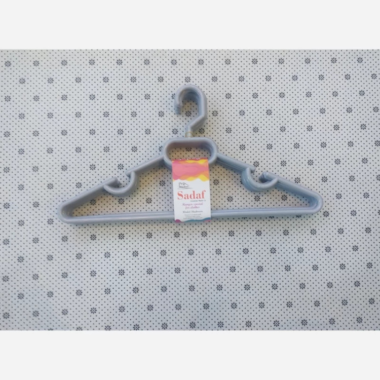 چوب لباس پلاستیکی صدف ۶ عددی