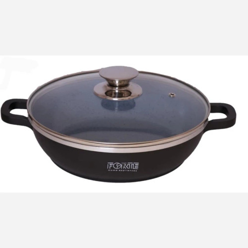 تابه گرانیت 2 دسته درب پیرکس فورته سایز 32