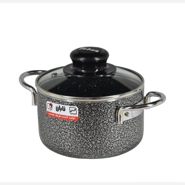 قابلمه گرانیت تابان سایز 24 درب پیرکس