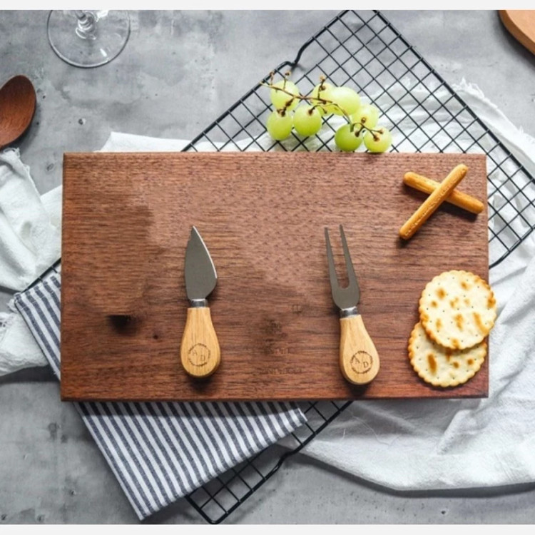 کارد و چنگال دسته چوبی صبحانه خوری