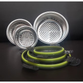 ظرف غذا استیل گرد خارجی ۳ تیکه