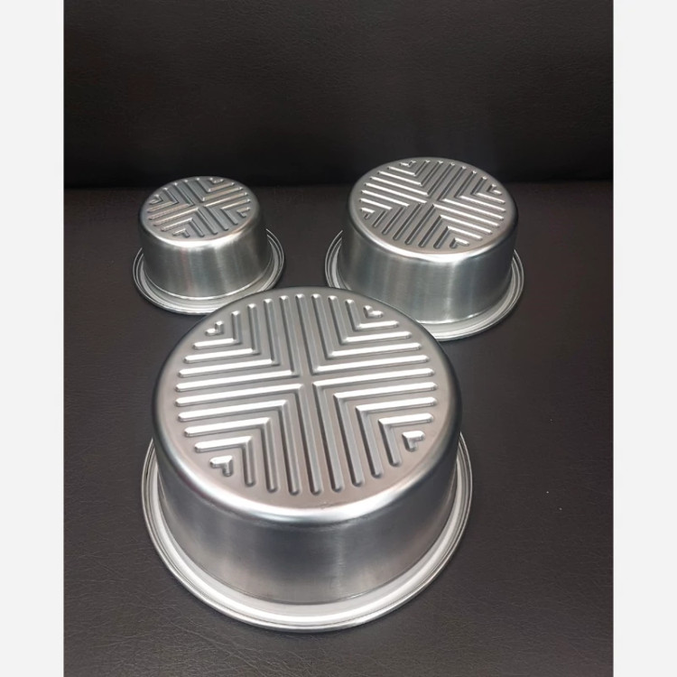 ظرف غذا استیل ۳ تیکه گرد خارجی ضخیم