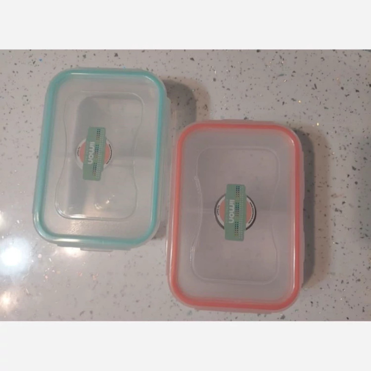 ظرف قفل دار ۲ خانه لیمون