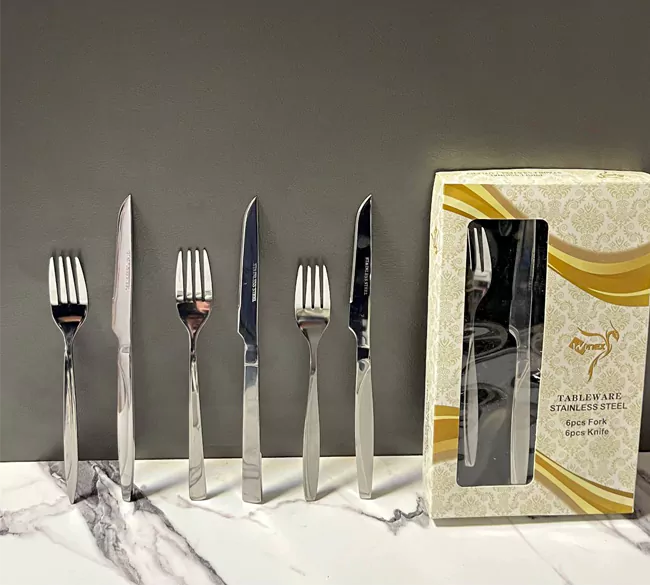 کارد و چنگال استیل میوه خوری ۱۲ پارچه وینکس